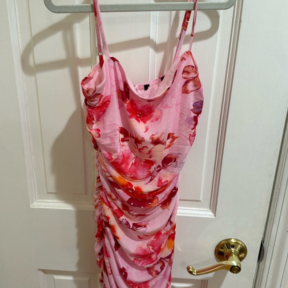 Floral midi dress size 0 Lululs